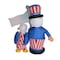 Impact Canopy 4th of July Inflatable, 6ft Uncle Sam and American Eagle 513000700 - alternate 2
